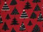 Christmas Trees Lightweight Polar Fleece, Red