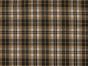 Designer Deadstock Polyviscose Woven Check, Toffee