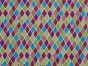 Diamonds Cotton Curtain Fabric, Rossini