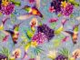 Digital Print Soft Huggle Fleece, Floral Hummingbird