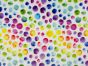 Digital Print Soft Huggle Fleece, Rainbow Dots