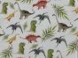 Dino Leaves Cotton Flannel Print