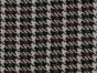 Dogtooth Check Wool Blend, Wine and Black