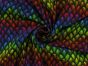 Dragon Scales Cotton Jersey Print, Rainbow