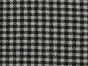 Houndstooth Brushed Wool Look Cotton Rich Blend, Black and White