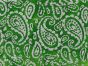 Indian Batik Cotton, Paisley Bloom, Lime