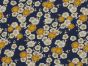 Japanese Blossoms Viscose Poplin Print,Navy