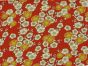 Japanese Blossoms Viscose Poplin Print, Red