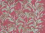 Jungle Leaf Stretch Cotton Linen, Watermelon