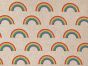 Linen Look Printed Panama, Rainbows, Large