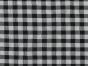 Polycotton Seersucker 1cm Gingham, Black