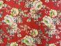 Printed Mango Silkette, Rose Buds, Red