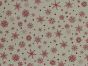 Snowflake Christmas Cotton Print, Natural