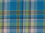 Woven Cotton Madras Check, Azure