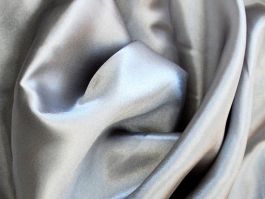 Silk Feel Polyester Satin, Navy Blue