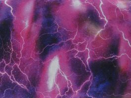 Aurora Lightning Bolts Cotton Print