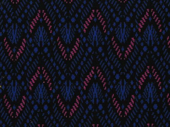 Royal Diamond Jacquard Knit, Blue