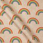 Linen Look Printed Panama, Rainbows, Large